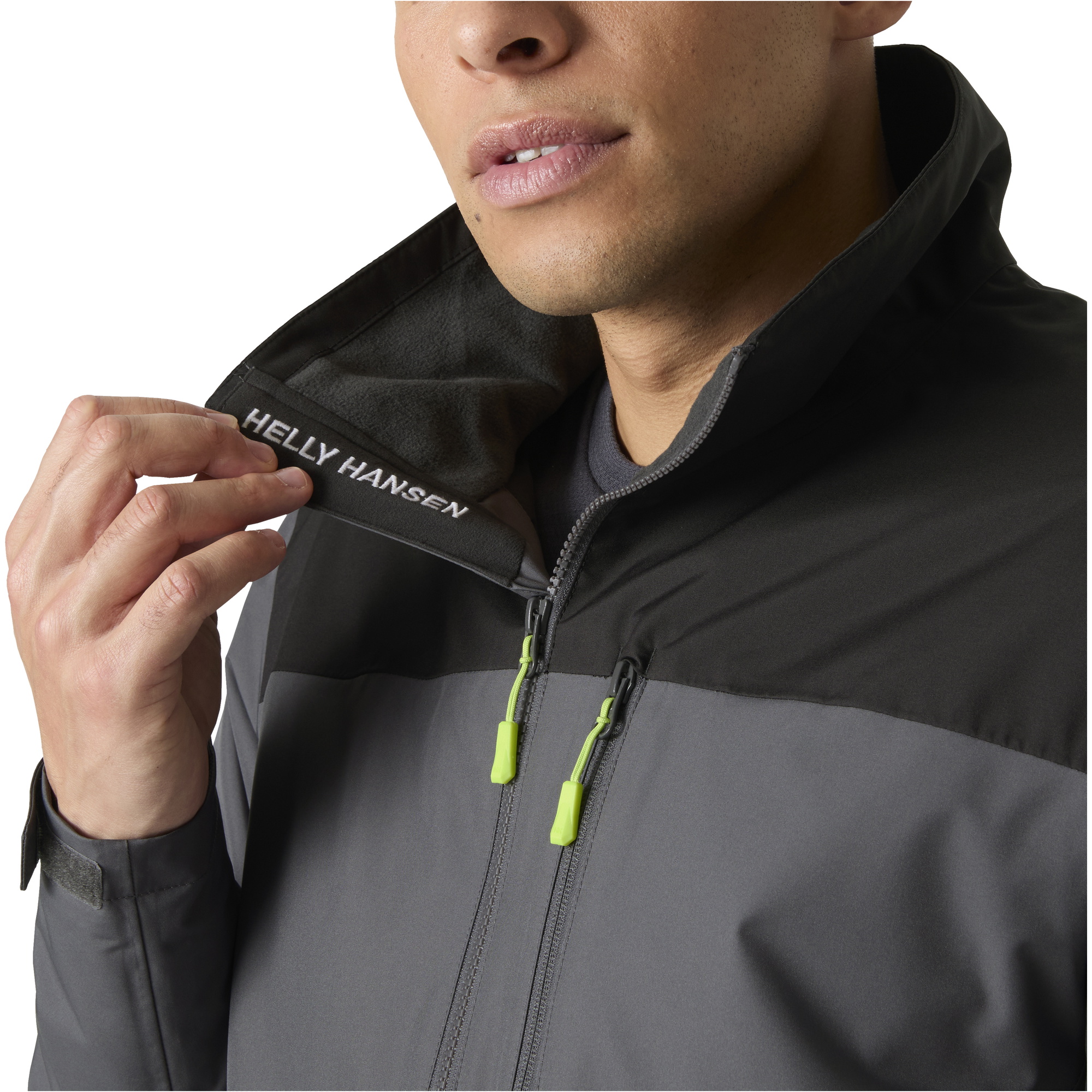 2026 Helly Hansen Mens Crew Midlayer Jacket 2 34444 - Thunder Grey